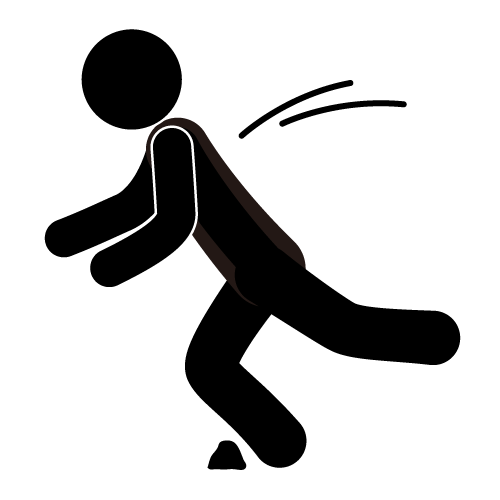 Free clipart person falling 