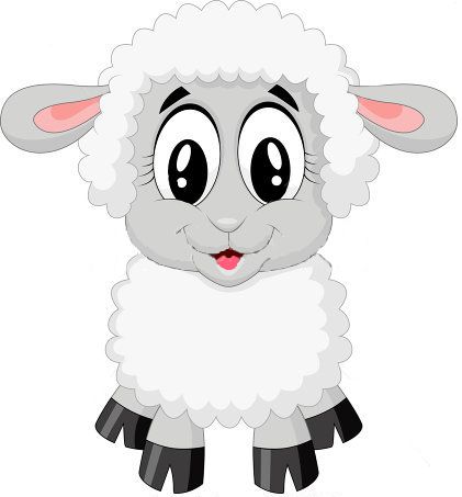 dibujos animados de una oveja - Clip Art Library