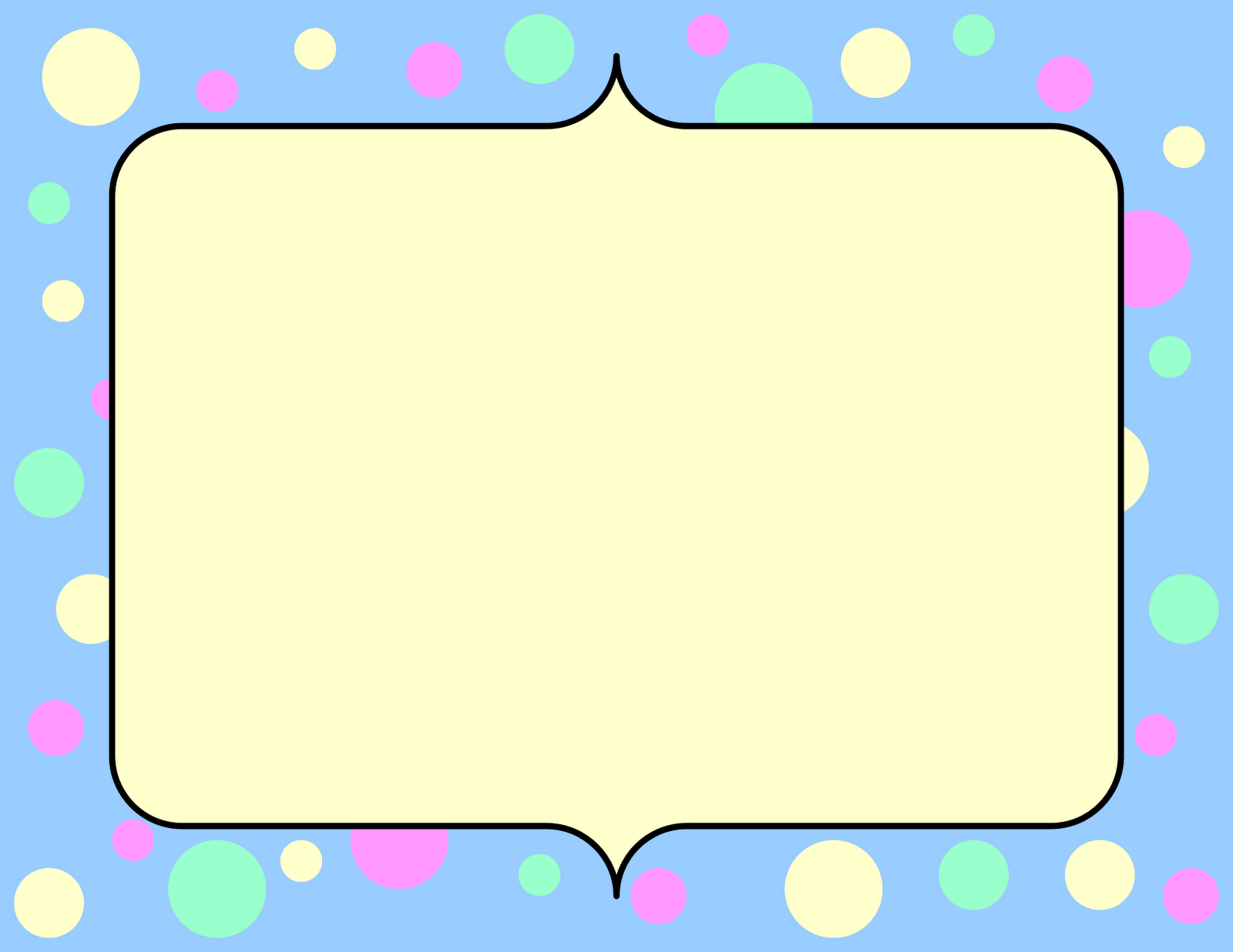 cute clipart frames - photo #5