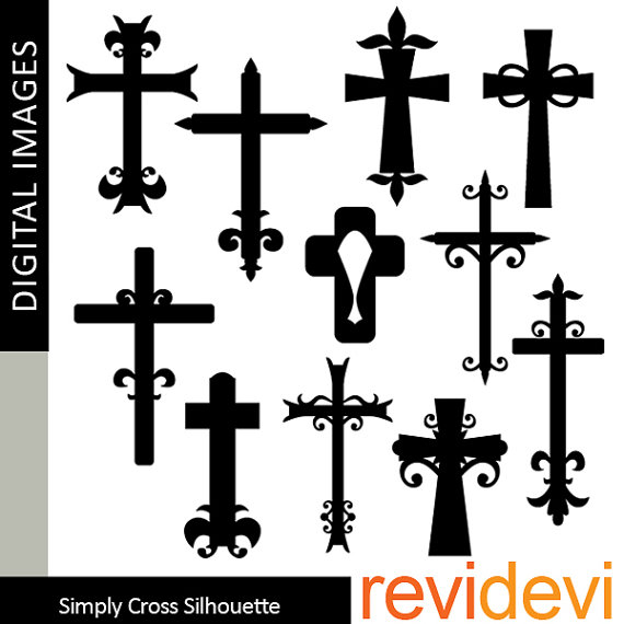 Christian crosses clipart Simply Cross Silhouette by revidevi 