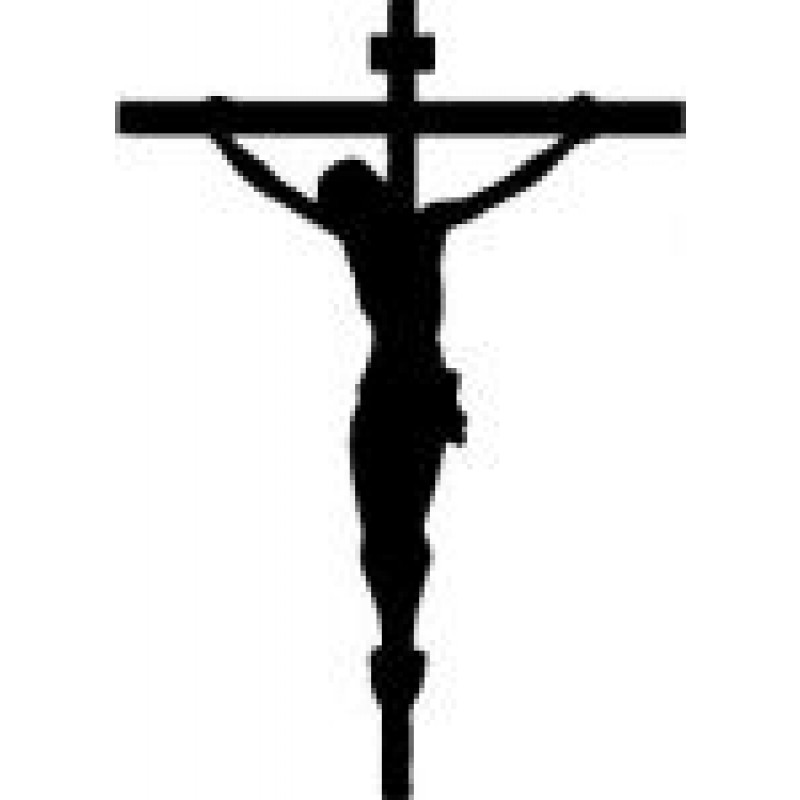 Jesus With Cross Silhouette 