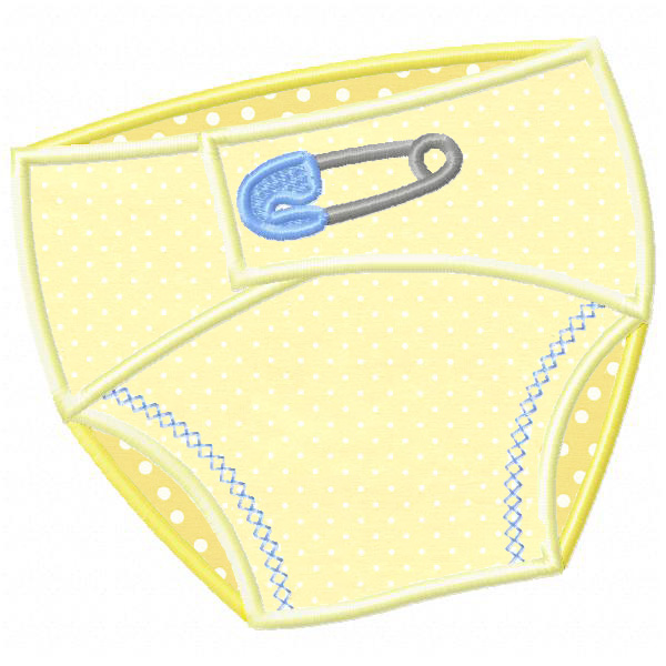 Clip Arts Related To : diaper outline clipart. view all Cloth Diaper Clipar...