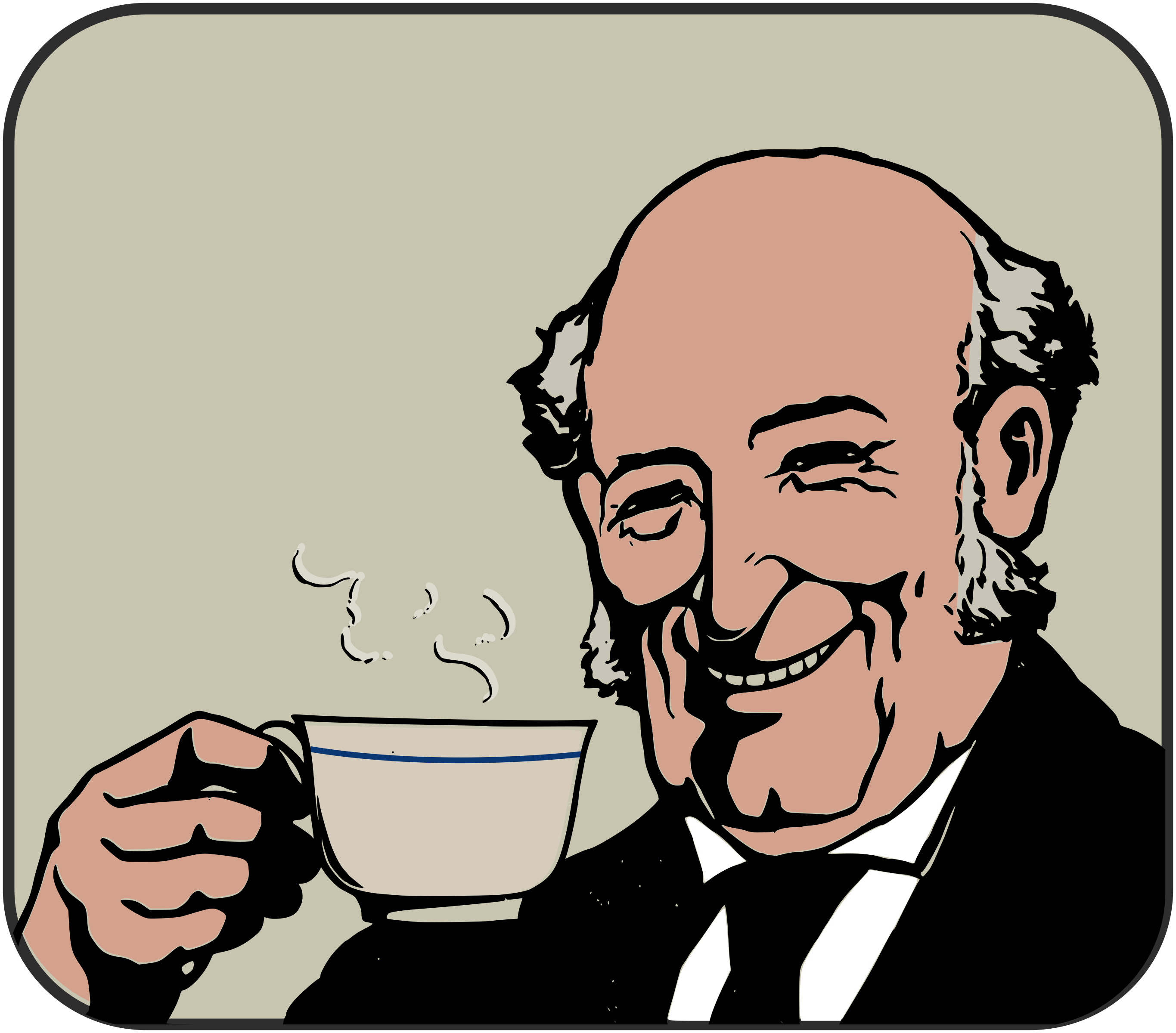 Man drinking coffee clipart - Clip Art Library