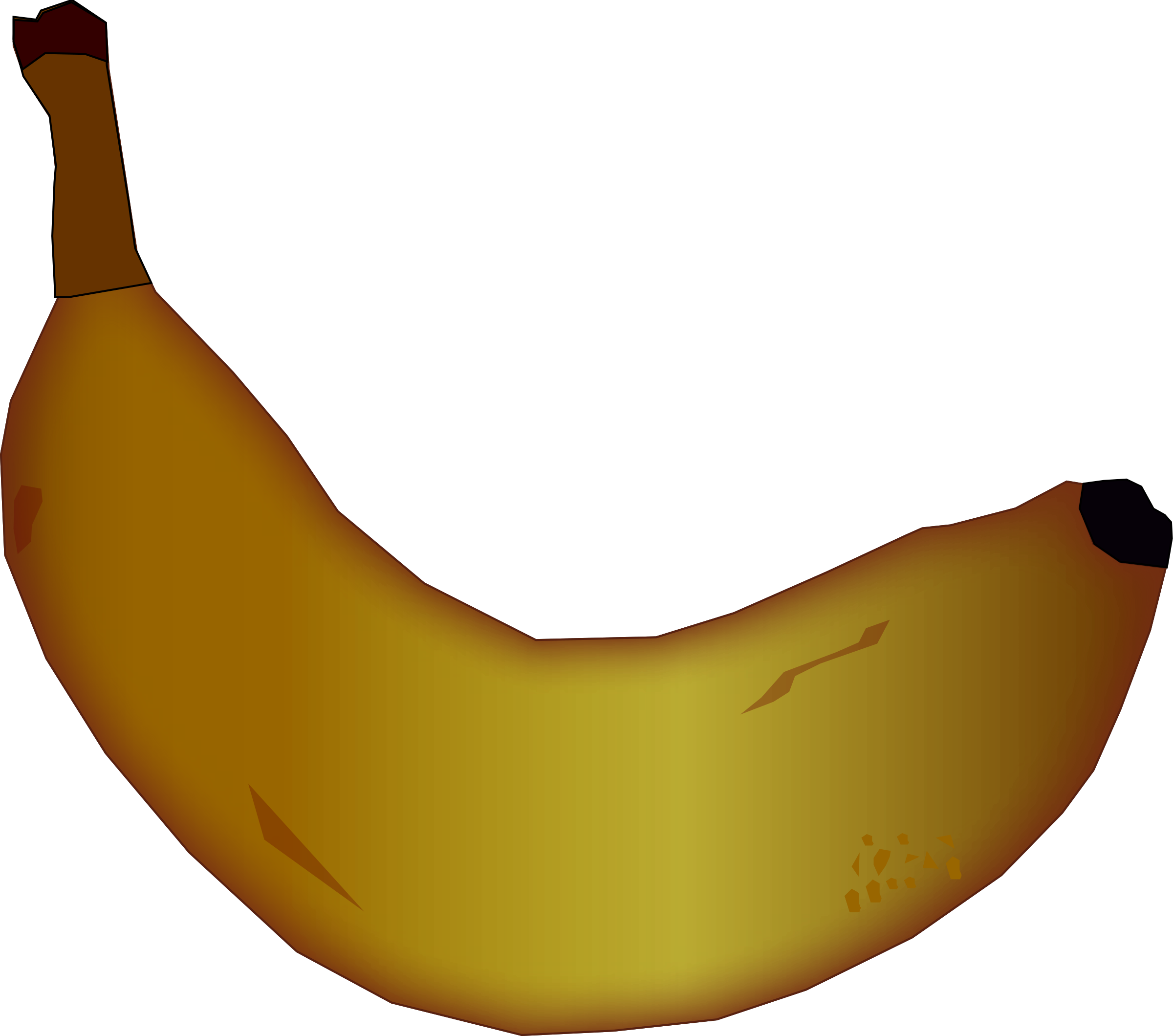 Rotten Banana Clipart 