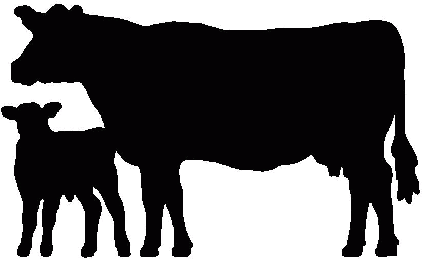 Cattle Silhouette Clipart 