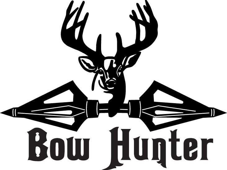 Hunting bow and arrow clipart 