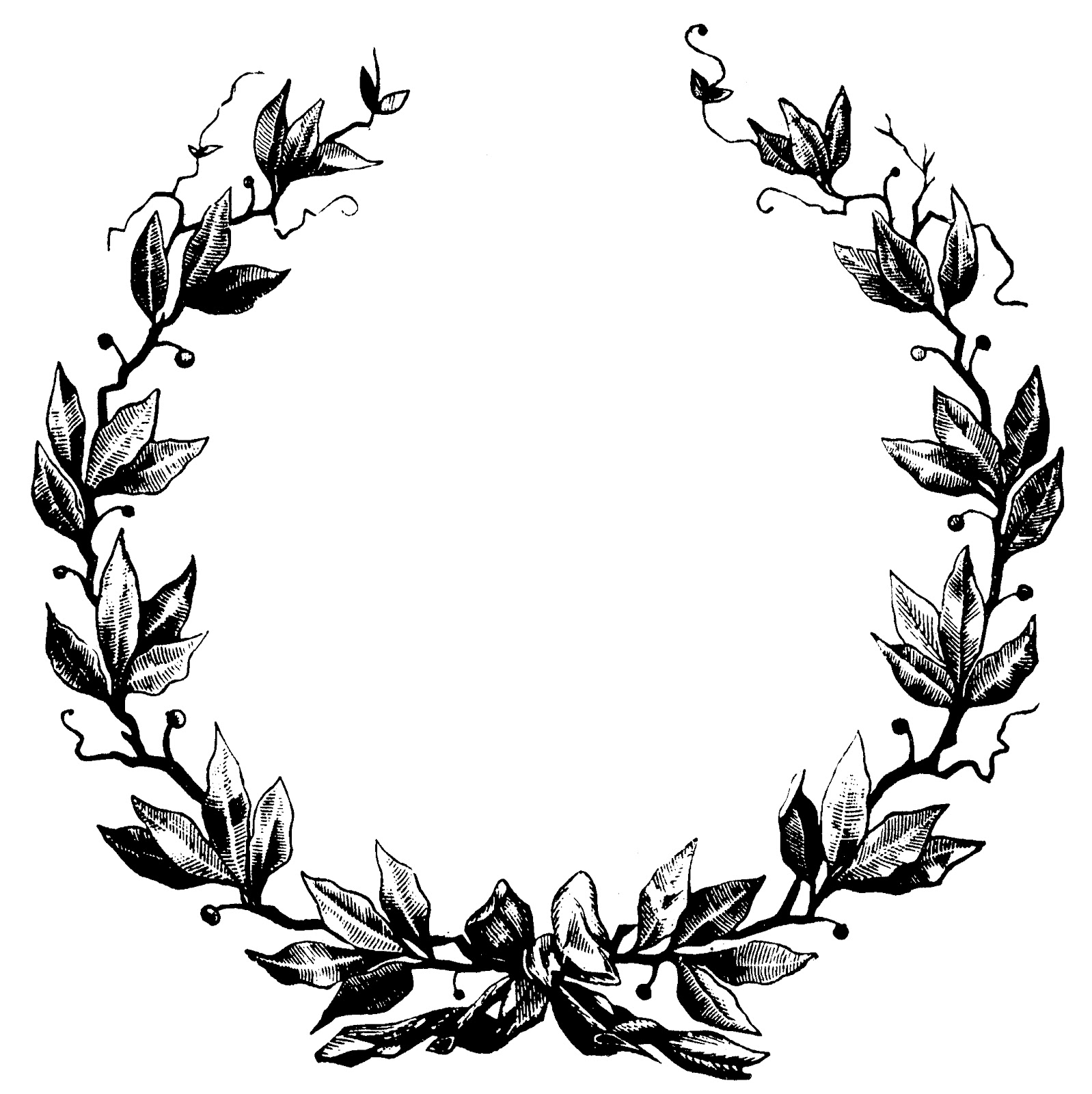 Victorian Wreath Clipart 