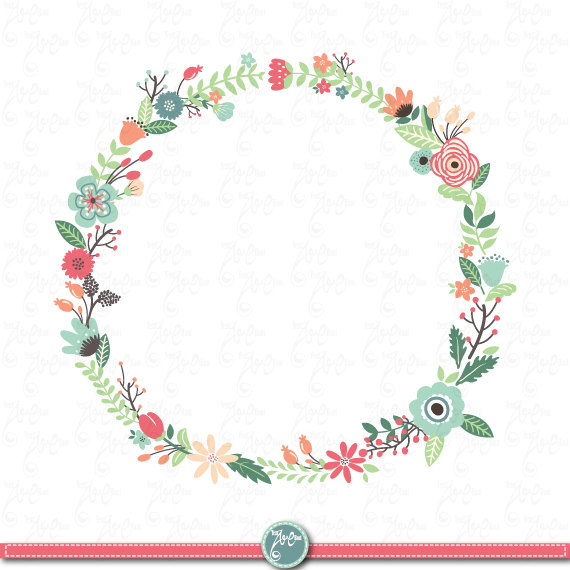 Wreaths Floral clip art: WREATHS FLORAL clip art by YenzArtHaut 