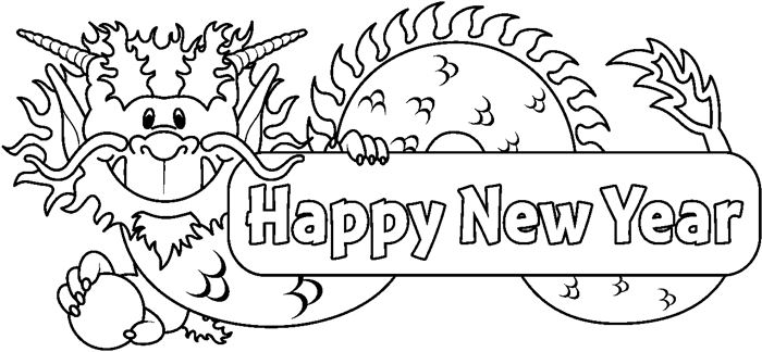 New Year Clock Clipart Black And White 53102 