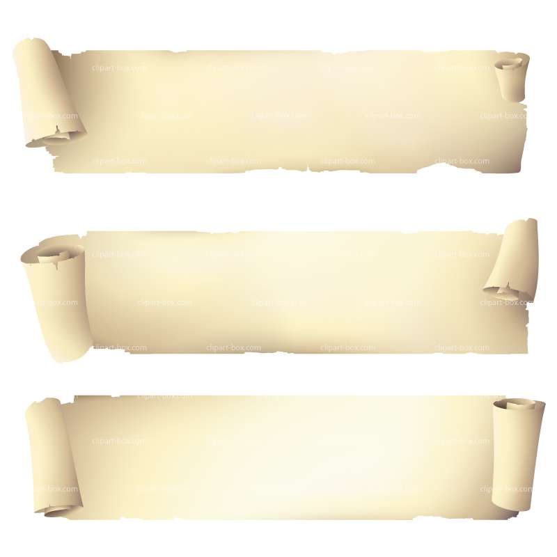 CLIPART HORIZONTAL SCROLL PAPER 