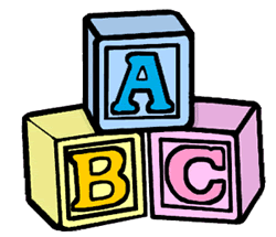 Graphic Of Three Stacked Abc Blocks Stock Illustration - Download