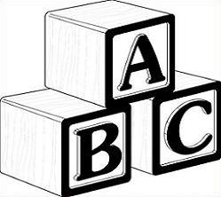 Free Toy Alphabet Blocks Clipart 