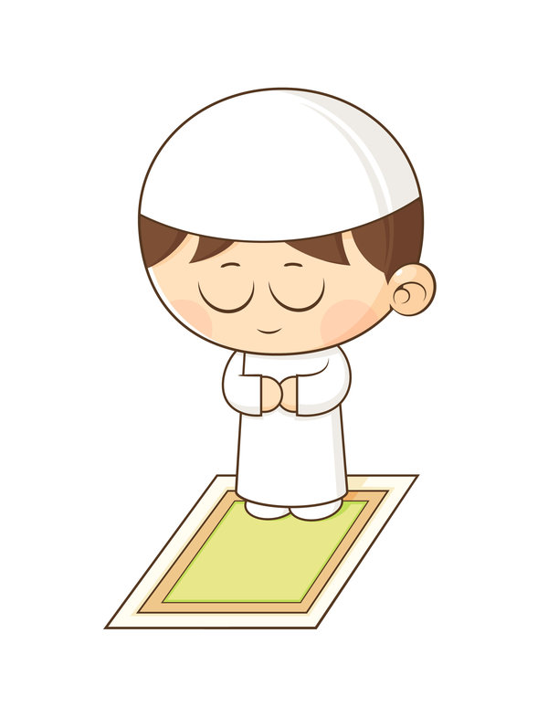 Muslim pray clipart 
