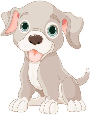 Puppy and dog clipart 