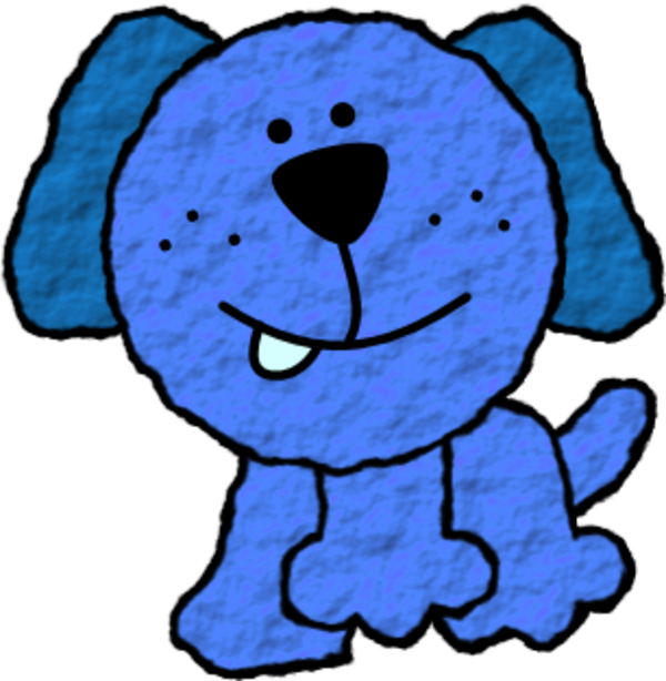 Blue dog nose clipart 