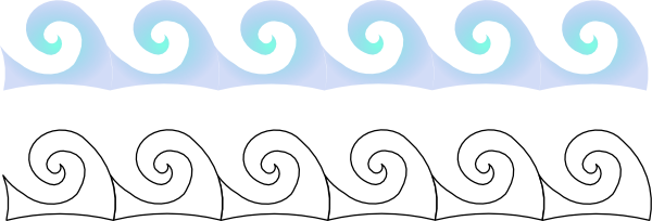 Waves black and white black wave clipart 2 � Gclipart 