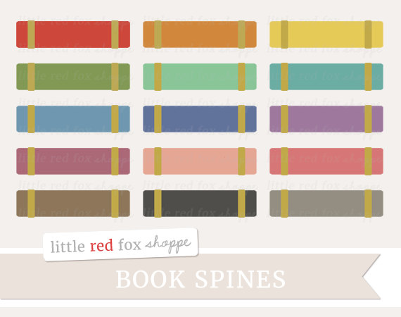 Book spine clipart 