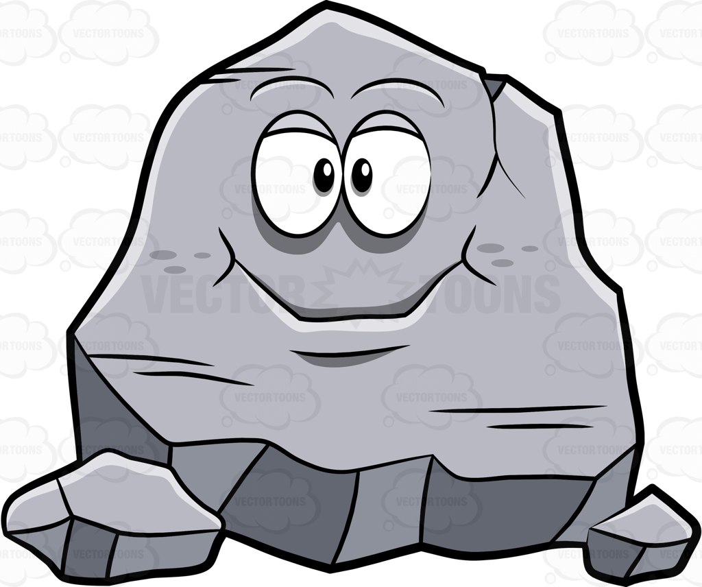 Cartoon rocks clipart 