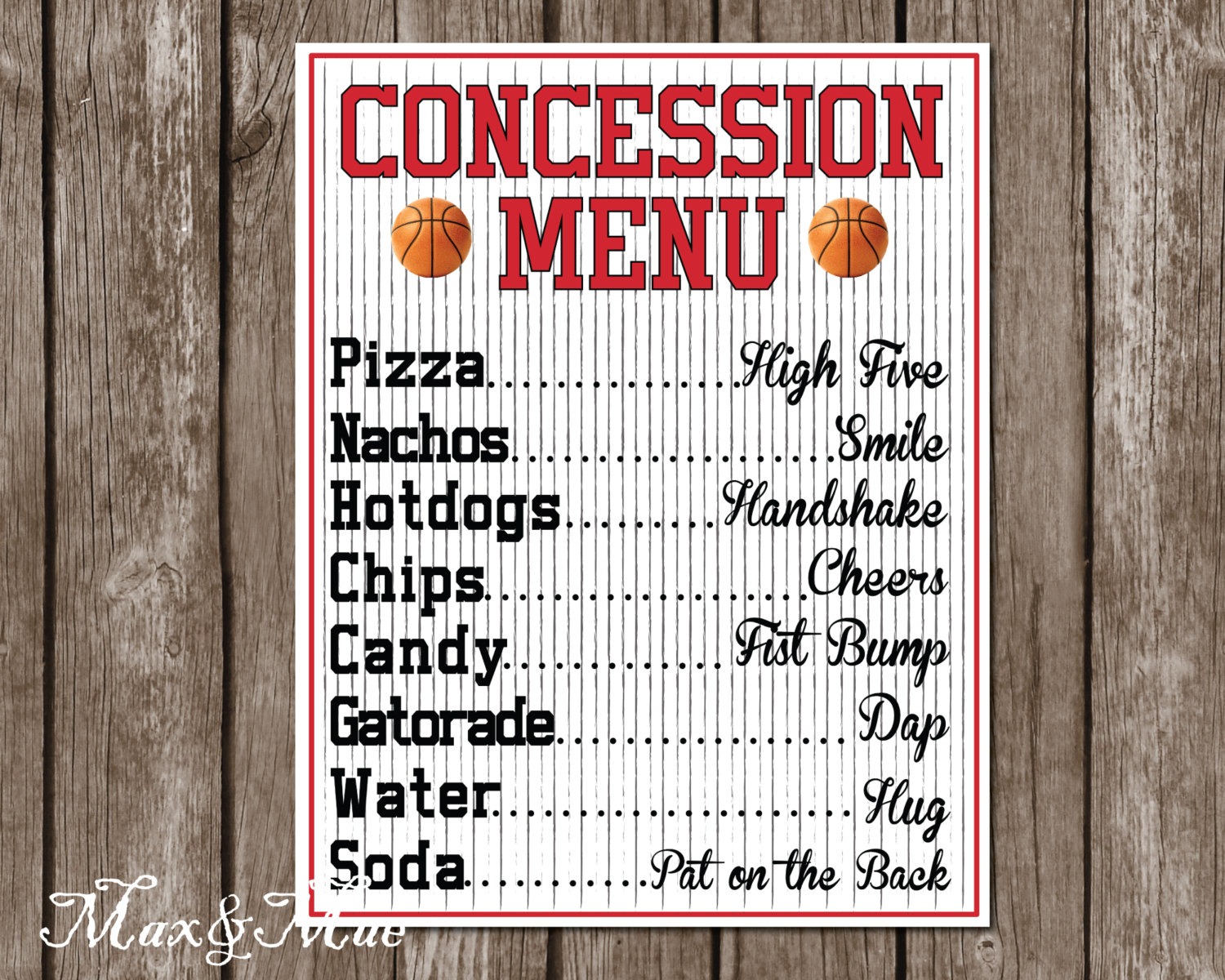 bar food clipart - Clip Art Library Pertaining To Concession Stand Menu Template