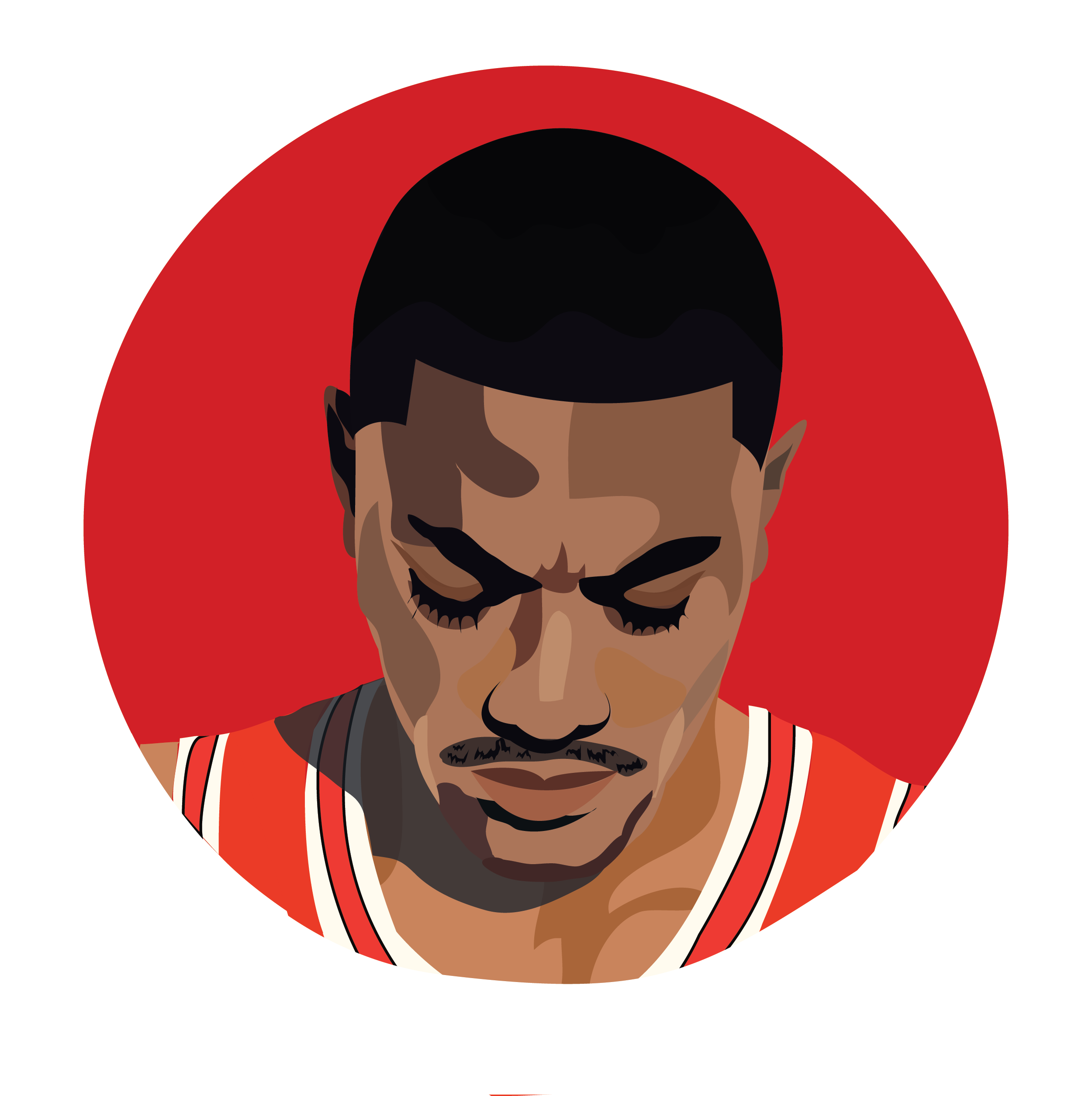 I decided I wanted to start a line of NBA vector pieces 