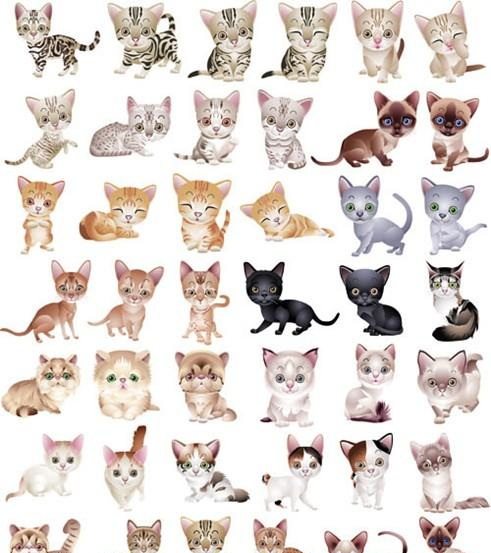 Cats And Kittens Clipart 