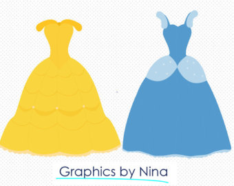 disney princess dress clipart - Clip Art Library