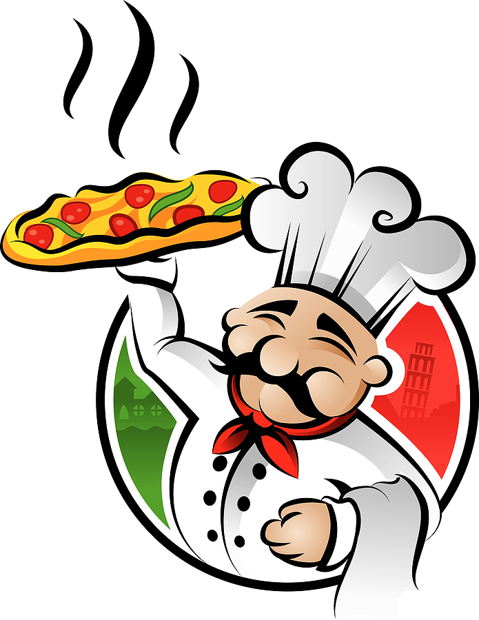 Cartoon Eating Pizza 