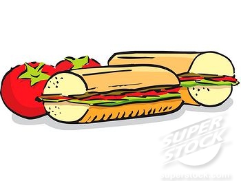 Submarine Sandwich Drawing 
