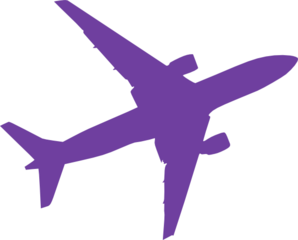 Small Purple Airplane Clip Art at Clker 