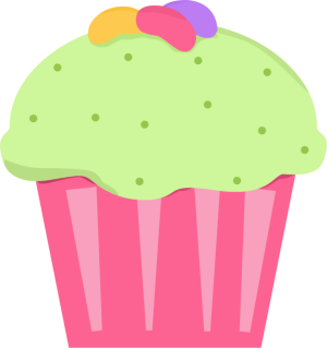 January cupcake clipart 