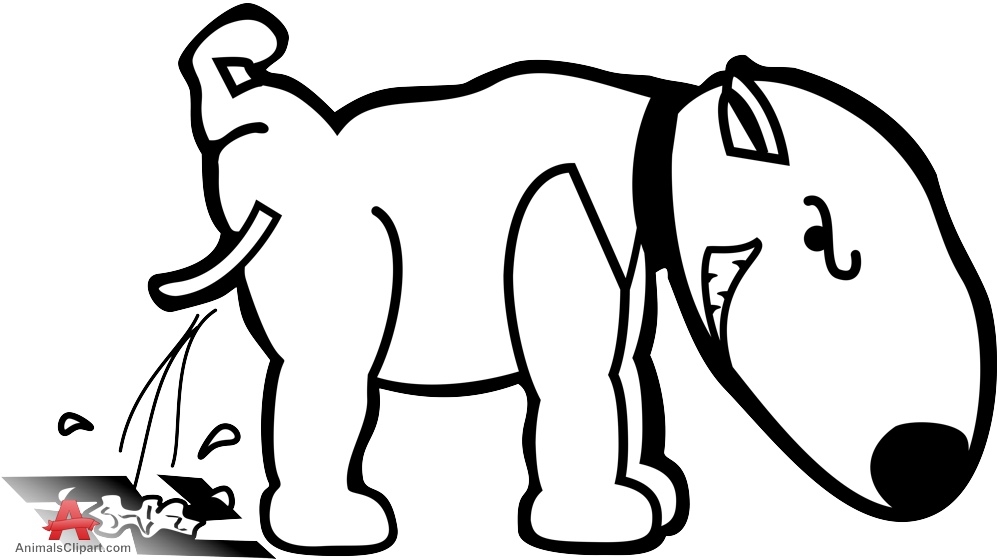 dog peeing clipart - photo #17