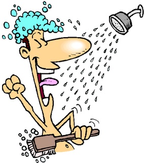 take a shower cartoon - Clip Art Library