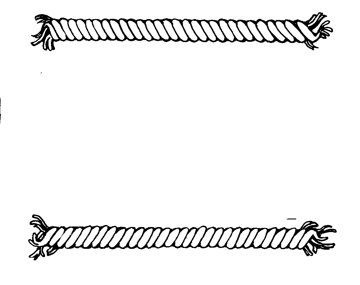 Rope clipart outline 