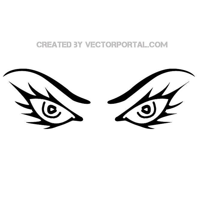 Eyes Clipart Free Vector 