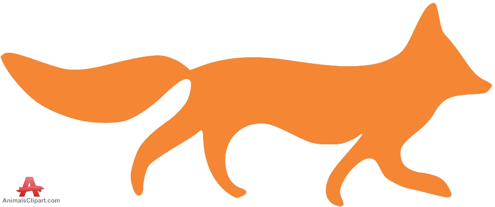 Orange Fox Silhouette 