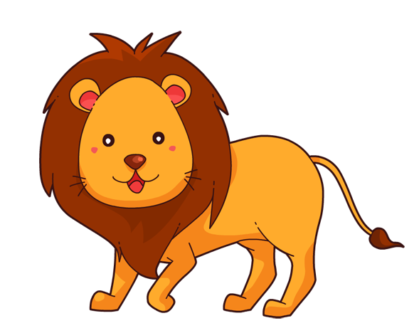 Cute lion image clipart 