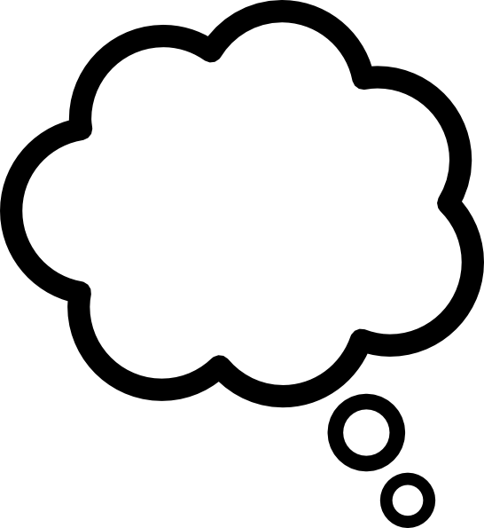 Thought bubble thought cloud clip art at vector clip art 