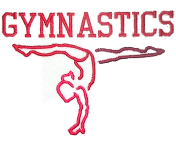 Gymnast outline clipart on bars 