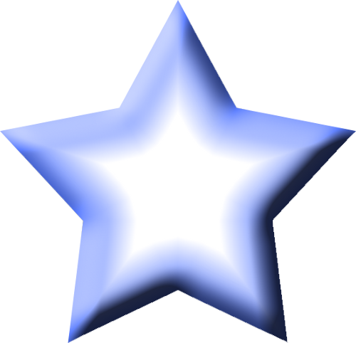 Light blue star clipart 