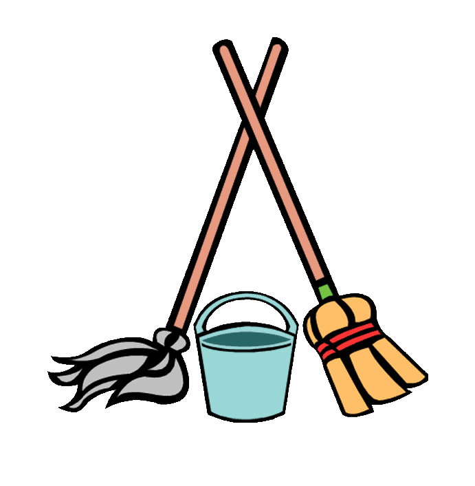 Clip Art Of Cleaning Mops Clipart 