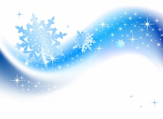 Snowflake Banner Clipart 