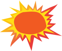 Hot Sun Clip Art 