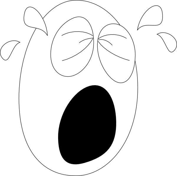 Crying face eyes clipart 