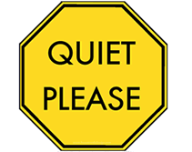 silence please sign in library