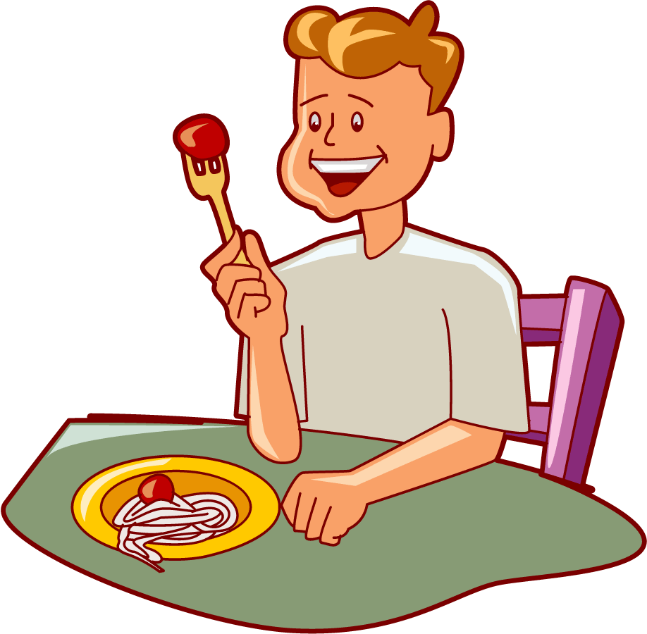 Kids Eating Healthy Clipart 
