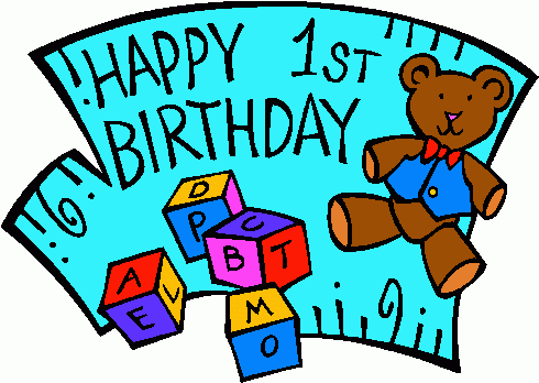 1st Birthday Boy Clipart 