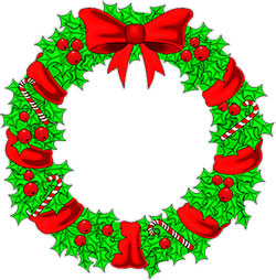 Free Christmas Wreaths Clipart 
