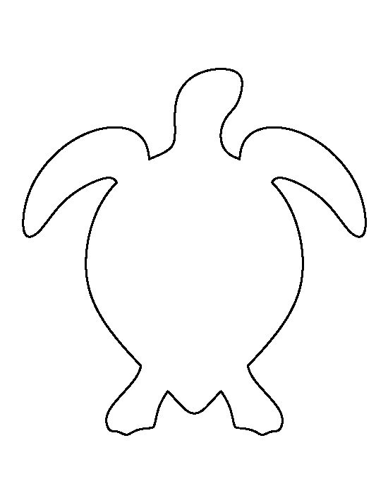 Sea turtle clipart outline 