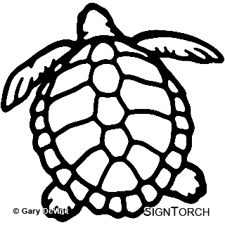 Turtle Silhouette Clipart 