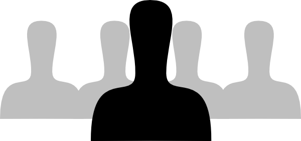 Group People Silhouette Clipart 